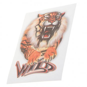 65 р. Наклейка виниловая Тигр (Wild) 16х12см полноцветная AUTOSTICKERS AUTOSTICKERS 063829  с доставкой в г. Майкоп. Увеличить фотографию 1