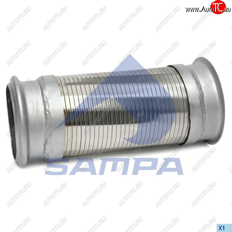 3 199 р. Гофра IVECO глушителя с фланцем (129x290) SAMPA SAMPA 064.387  с доставкой в г. Майкоп