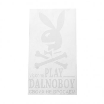 180 р. Наклейка виниловая вырезанная PLAY DALNOBOY Своих не бросаем 17х32см белая AUTOSTICKERS AUTOSTICKERS 065915хбл  с доставкой в г. Майкоп. Увеличить фотографию 1