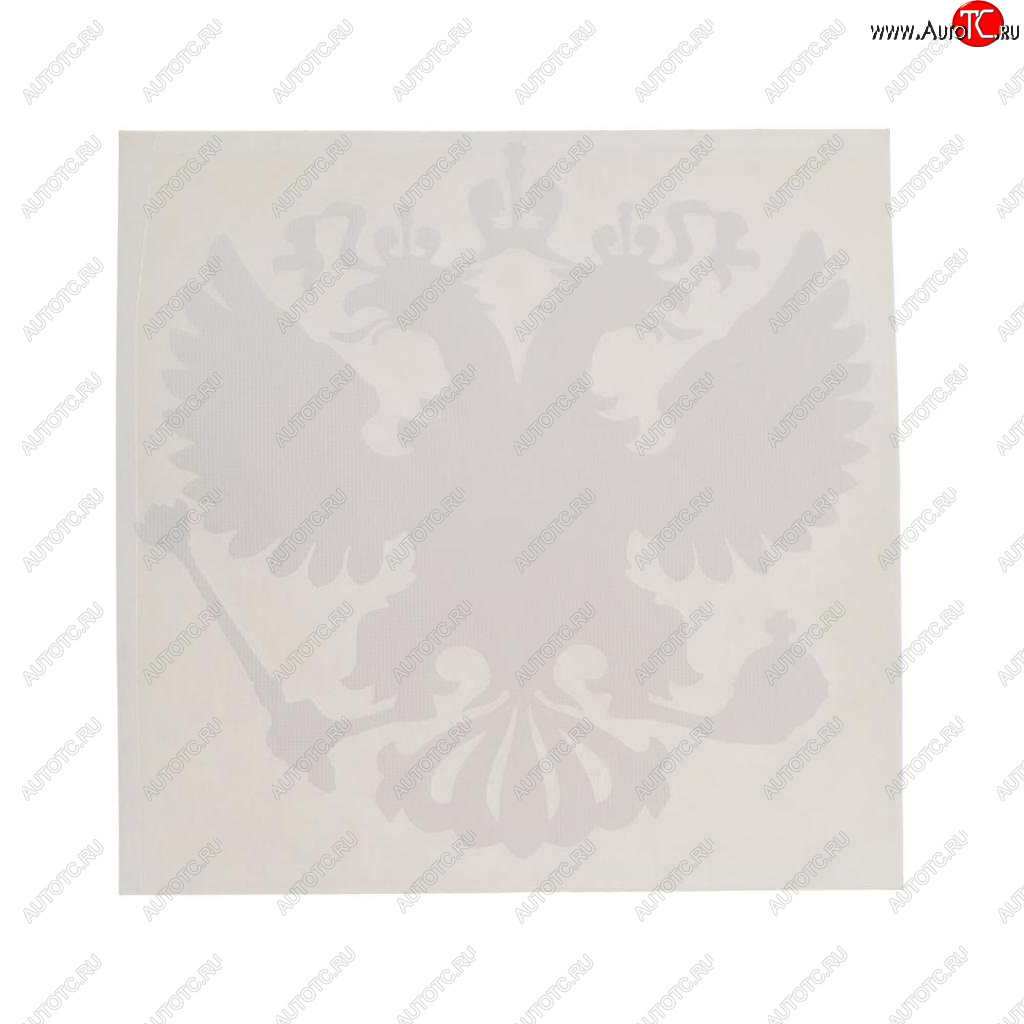 87 р. Наклейка виниловая вырезанная Герб России 10х10см белая AUTOSTICKERS AUTOSTICKERS 069562  с доставкой в г. Майкоп