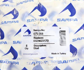 211 р. Шпилька колеса BPW GIGANT (M22х1.5х61, M22х2.0х48 L=113мм) SAMPA SAMPA 070.368  с доставкой в г. Майкоп. Увеличить фотографию 2