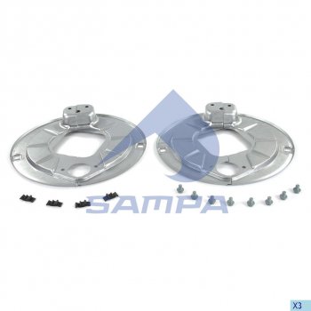 1 999 р. Щиток BPW барабана тормозного пылезащитный (комплект на ось, SN4220) SAMPA SAMPA 070.678  с доставкой в г. Майкоп. Увеличить фотографию 1