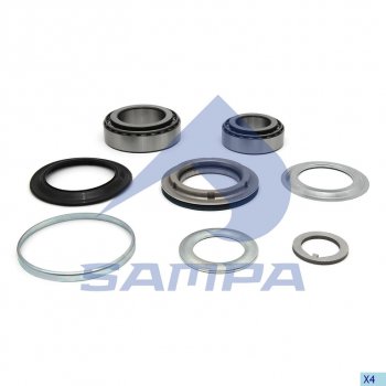 5 399 р. Ремкомплект BPW ступицы (ECO Plus,10-12т) (подшипники,уплотнения) SAMPA SAMPA 070.700  с доставкой в г. Майкоп. Увеличить фотографию 1