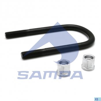 1 679 р. Стремянка BPW рессоры (M22150х265) SAMPA SAMPA 071.0391  с доставкой в г. Майкоп. Увеличить фотографию 1