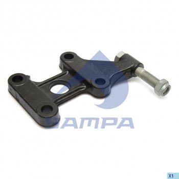 4 999 р. Подкладка BPW рессоры с креплением под амортизатор правая SAMPA SAMPA 071.052  с доставкой в г. Майкоп. Увеличить фотографию 1