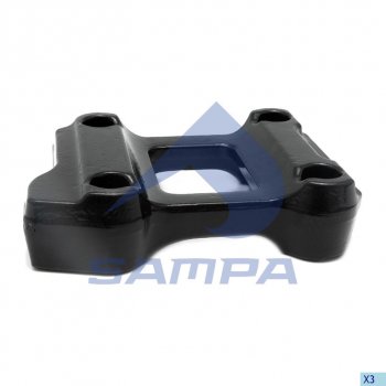 3 389 р. Кронштейн BPW крепления рессоры левой (без пальца) SAMPA SAMPA 071.071  с доставкой в г. Майкоп. Увеличить фотографию 1