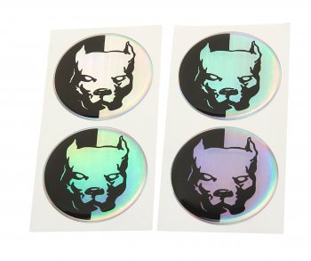 264 р. Эмблема диска колесного Pitbul негатив (6см) комплект 4шт. AUTOSTICKERS AUTOSTICKERS 071879  с доставкой в г. Майкоп. Увеличить фотографию 1