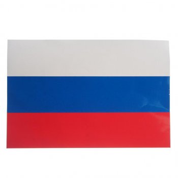 95 р. Наклейка виниловая вырезанная RUS-флаг 30х20см полноцветная AUTOSTICKERS AUTOSTICKERS 071930  с доставкой в г. Майкоп. Увеличить фотографию 1