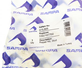 469 р. Шпилька колеса SAF (М22х1.5х83) в сборе (гайка 04938,гровер 01245) SAMPA SAMPA 075.605  с доставкой в г. Майкоп. Увеличить фотографию 2