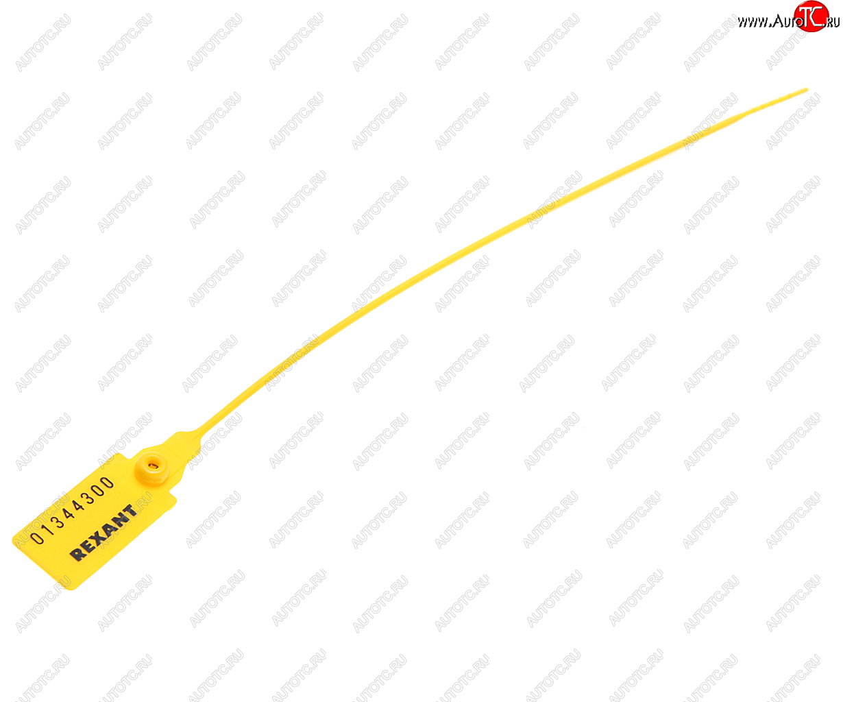 11 р. Пломба пластиковая L=220мм номерная (желтая) REXANT REXANT 07-6112  с доставкой в г. Майкоп