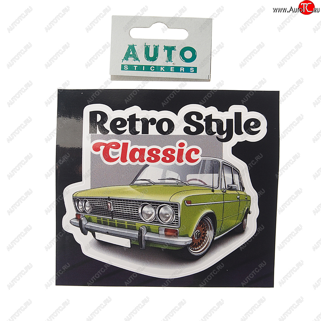 55 р. Наклейка виниловая Retro Style Classic 10х11см полноцветная AUTOSTICKERS AUTOSTICKERS 078618  с доставкой в г. Майкоп