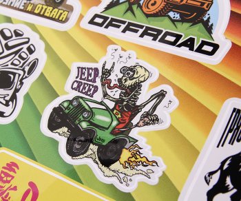 349 р. Наклейка виниловая вырезанная Stiker-boom 4х4 №3  35х50см в наборе 1 лист AUTOSTICKERS AUTOSTICKERS 078649  с доставкой в г. Майкоп. Увеличить фотографию 2
