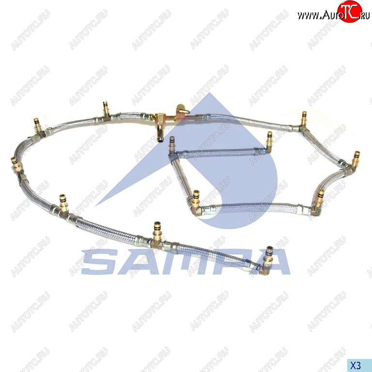 8 199 р. Трубка топливная RENAULT обратная SAMPA SAMPA 079.112  с доставкой в г. Майкоп