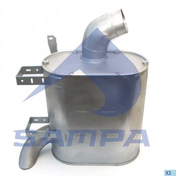 30 999 р. Глушитель RENAULT Magnum SAMPA SAMPA 079.151  с доставкой в г. Майкоп. Увеличить фотографию 1