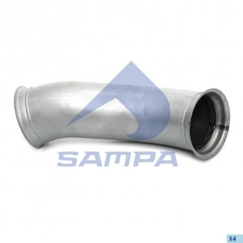 3 699 р. Труба приемная глушителя VOLVO FH SAMPA SAMPA 079.190  с доставкой в г. Майкоп. Увеличить фотографию 1