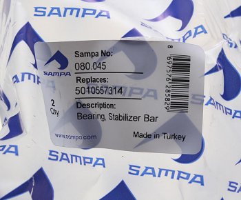 246 р. Втулка стабилизатора RENAULT Midlum заднего (38x64.581x76.5мм) SAMPA SAMPA 080.045  с доставкой в г. Майкоп. Увеличить фотографию 3