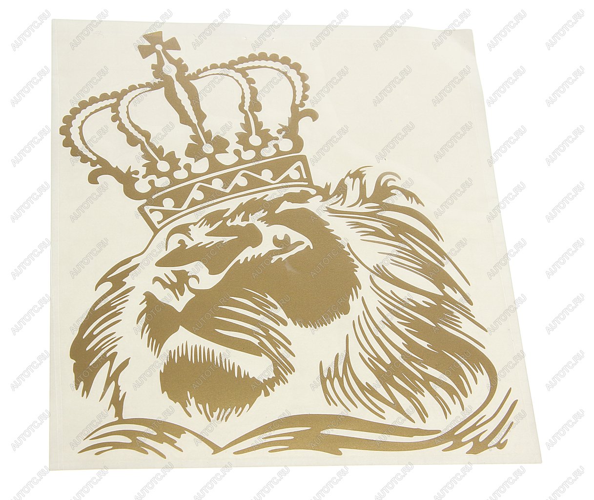 172 р. Наклейка виниловая вырезанная Лев корона (царь) 18х20см золото AUTOSTICKERS AUTOSTICKERS 080673  с доставкой в г. Майкоп