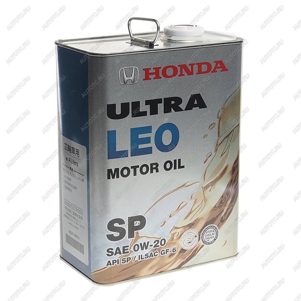 6 649 р. Масло моторное HONDA 0W20 синт.4л ULTRA LEO SN OE HONDA 08227-99974  с доставкой в г. Майкоп