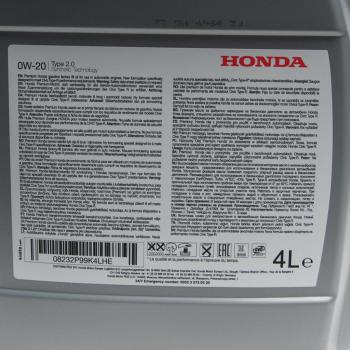 6 699 р. Масло моторное HONDA 0W20 синт.4л HFE-20 OE HONDA 08232-p99-k4lhe  с доставкой в г. Майкоп. Увеличить фотографию 1