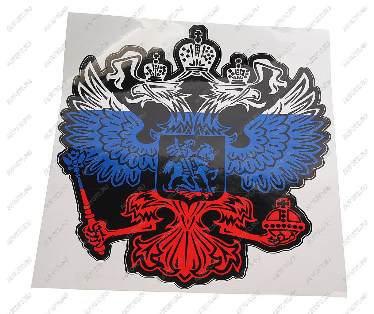 281 р. Наклейка виниловая вырезанная Герб РОССИИ 30х33см полноцветная AUTOSTICKERS AUTOSTICKERS 083032  с доставкой в г. Майкоп