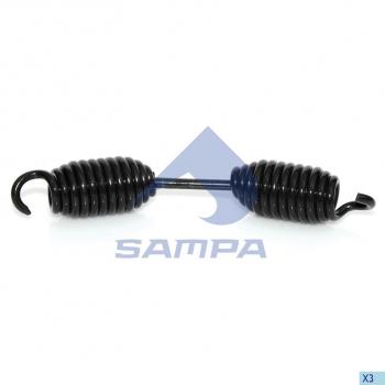 213 р. Пружина ROR полуприцепа колодок стяжная (220х34х5.2) SAMPA SAMPA 085.032  с доставкой в г. Майкоп. Увеличить фотографию 3