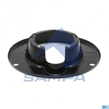 1 539 р. Щиток ROR барабана тормозного пылезащитный (на сторону, 350x200мм) SAMPA SAMPA 085.043  с доставкой в г. Майкоп. Увеличить фотографию 1