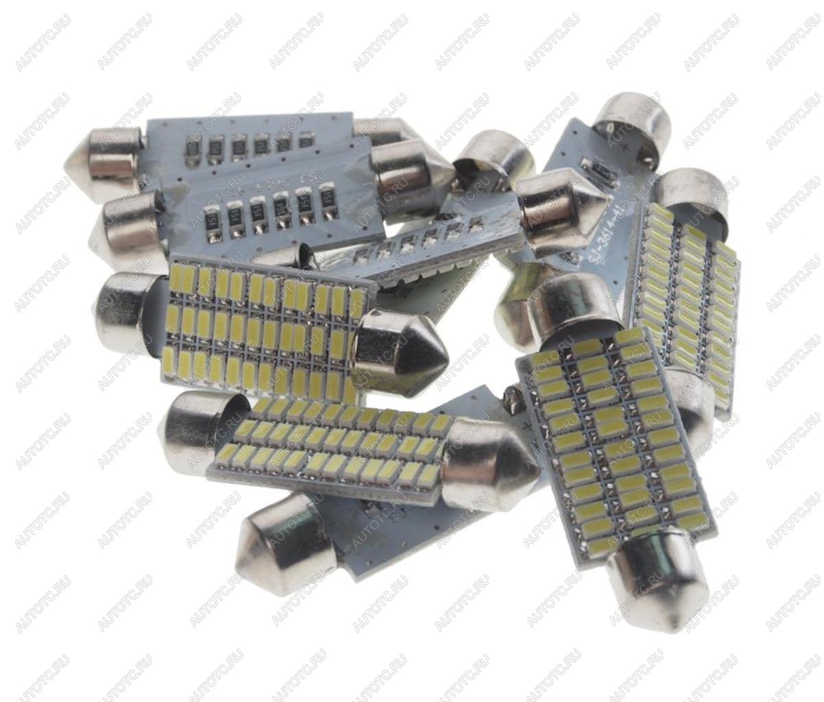 70 р. Лампа светодиодная 12V C10W SV8.5-8 41мм 6000K 36 SMD White MEGA ELECTRIC MEGA ELECTRIC 085182w  с доставкой в г. Майкоп