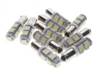 26 р. Лампа светодиодная 12V T4W BA9s 6000K 9 SMD 5050 White MEGA ELECTRIC MEGA ELECTRIC 090131w  с доставкой в г. Майкоп. Увеличить фотографию 1