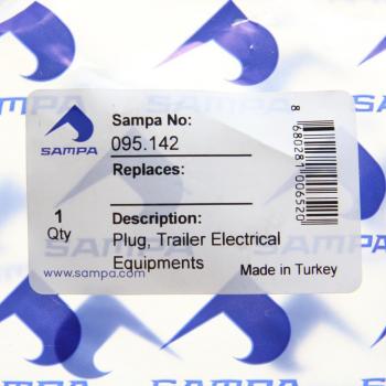379 р. Разъем электрический прицепа ISO 1185 Type N 7-полюсный (вилка пластик) SAMPA SAMPA 095.142  с доставкой в г. Майкоп. Увеличить фотографию 3