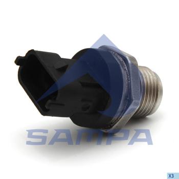 3 599 р. Датчик давления топлива КАМАЗ MAN дв.CUMMINS ISBe 185,210,270,285 SAMPA SAMPA 096.1099  с доставкой в г. Майкоп. Увеличить фотографию 1
