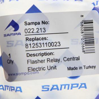 529 р. Реле поворота MAN F90,F2000 (10 контактов) SAMPA SAMPA 022.213  с доставкой в г. Майкоп. Увеличить фотографию 2