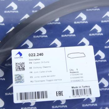 2 499 р. Прокладка MAN дв.D2866LF20,D2876 картера масляного (резина) SAMPA SAMPA 022.240  с доставкой в г. Майкоп. Увеличить фотографию 2