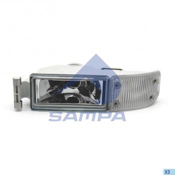 4 399 р. Фара противотуманная MAN TGA с белым указателем поворота левая SAMPA SAMPA 024.085  с доставкой в г. Майкоп. Увеличить фотографию 1