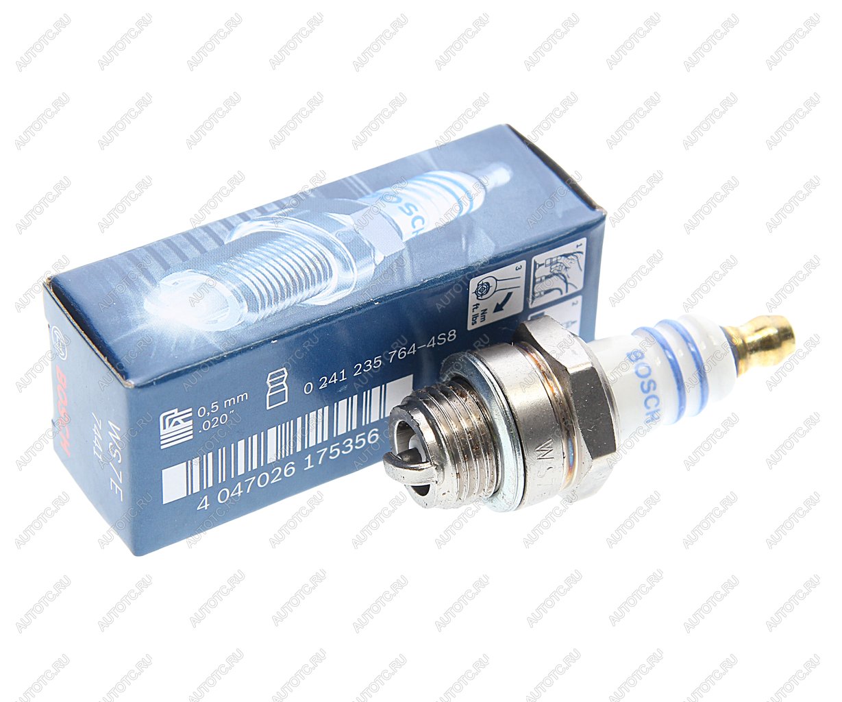 264 р. Свеча зажигания WS7E (0.5) (газонокосилка,бензопила) BOSCH BOSCH 0241235764  с доставкой в г. Майкоп