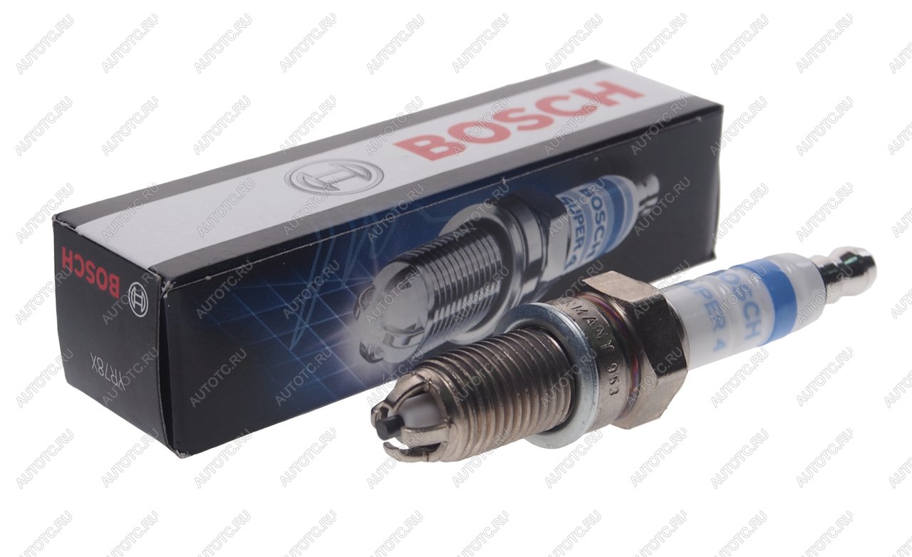 369 р. Свеча зажигания Super-4 (1шт.) BOSCH BOSCH 0242132501  с доставкой в г. Майкоп