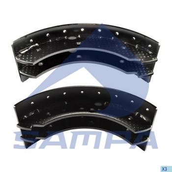 4 189 р. Колодки тормозные VOLVO без накладок комплект (2шт.) SAMPA SAMPA 030.650  с доставкой в г. Майкоп. Увеличить фотографию 1