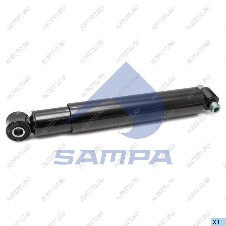 4 499 р. Амортизатор VOLVO FH,FM задний (503845 16х100 20х50 20х50 ОО) SAMPA SAMPA 031.124-01  с доставкой в г. Майкоп