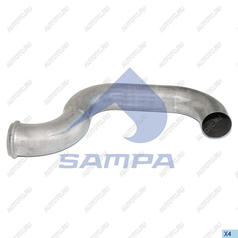 5 249 р. Труба выхлопная глушителя VOLVO FH SAMPA SAMPA 031.380  с доставкой в г. Майкоп