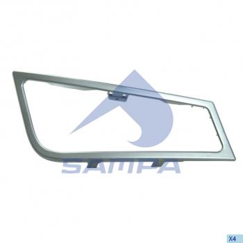 349 р. Рамка VOLVO фары правой SAMPA SAMPA 032.224  с доставкой в г. Майкоп. Увеличить фотографию 1