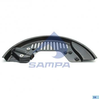 2 499 р. Щиток VOLVO RENAULT барабана тормозного правый SAMPA SAMPA 032.498  с доставкой в г. Майкоп. Увеличить фотографию 1