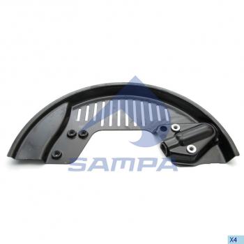 2 999 р. Щиток VOLVO RENAULT барабана тормозного левый SAMPA SAMPA 032.499  с доставкой в г. Майкоп. Увеличить фотографию 1