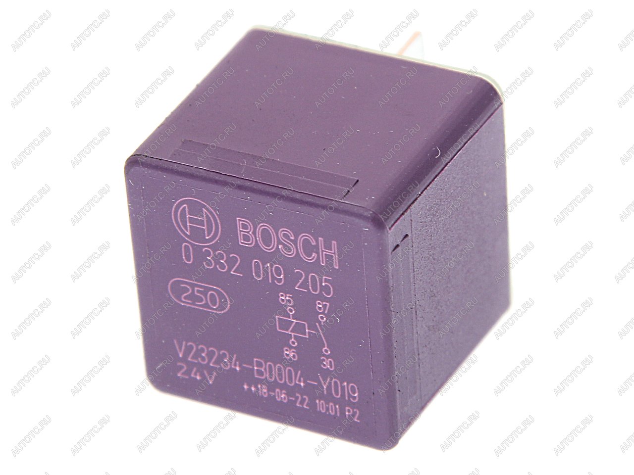 1 029 р. Реле DAF MERCEDES LIEBHERR 4 контакта с сопротивлением (24V 20A) BOSCH BOSCH 0332019205  с доставкой в г. Майкоп