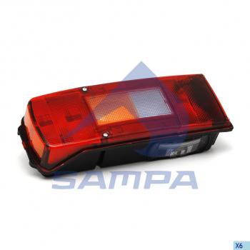 2 899 р. Фонарь задний VOLVO FH,FM левый (разъем Schlemmer) SAMPA SAMPA 034.359  с доставкой в г. Майкоп. Увеличить фотографию 1