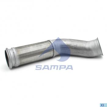 7 649 р. Труба приемная глушителя VOLVO FH с гофрой SAMPA SAMPA 034.481  с доставкой в г. Майкоп. Увеличить фотографию 1