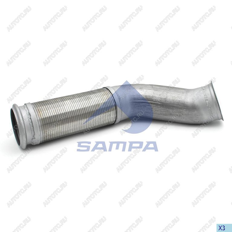 7 649 р. Труба приемная глушителя VOLVO FH с гофрой SAMPA SAMPA 034.481  с доставкой в г. Майкоп