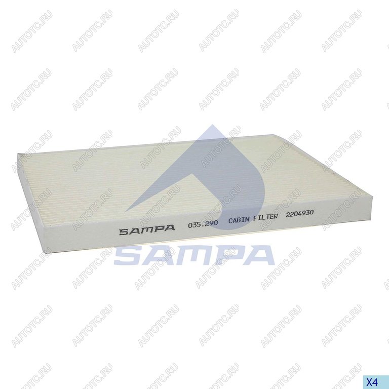 689 р. Фильтр воздушный салона VOLVO FH16 SAMPA SAMPA 035.290-01  с доставкой в г. Майкоп