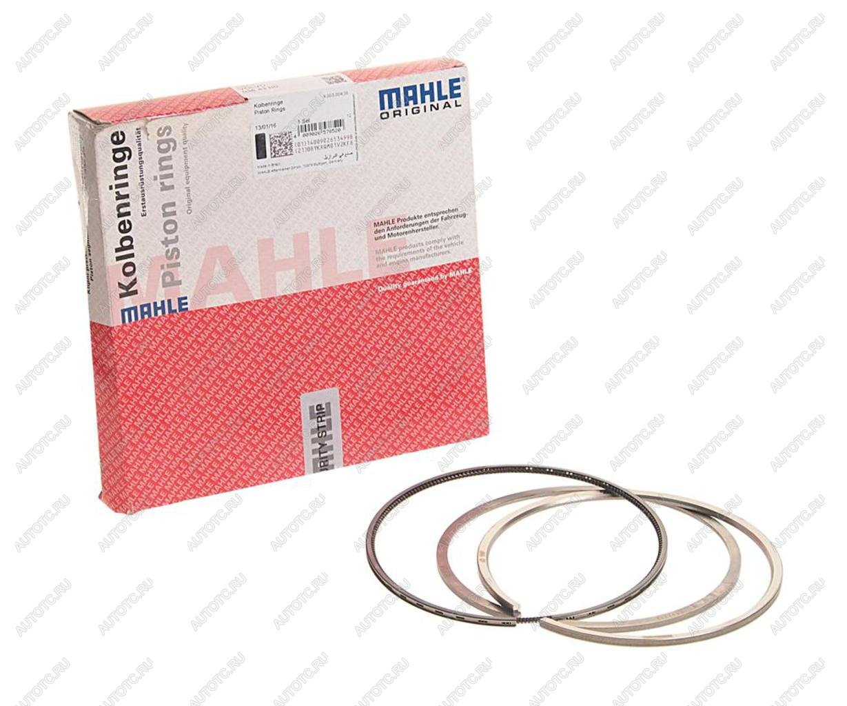 3 299 р. Кольца поршневые RENAULT (DXi12) VOLVO (D12) d=131.00 (на 1 поршень) MAHLE MAHLE 03843n0  с доставкой в г. Майкоп