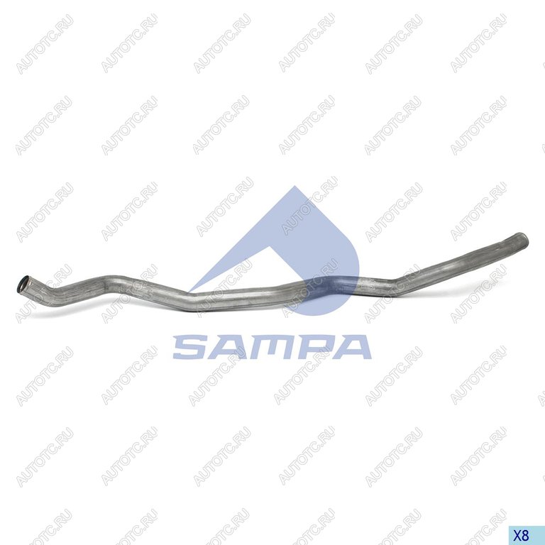 5 649 р. Труба DAF системы охлаждения ретардера передняя (ЕВРО-5) SAMPA SAMPA 052.047  с доставкой в г. Майкоп
