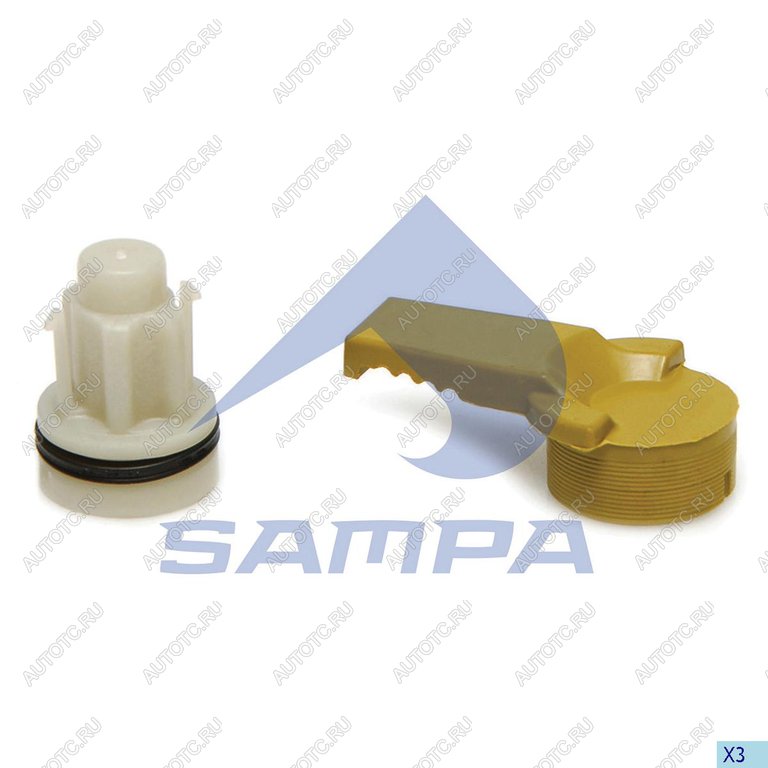 187 р. Ремкомплект суппорта SAF (SBS2220,вал регулировочный) SAMPA SAMPA 096.960  с доставкой в г. Майкоп