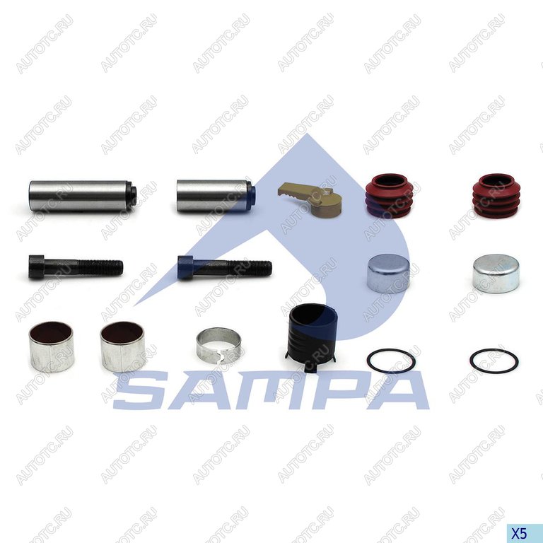1 379 р. Ремкомплект суппорта SAF (SBS2220,направляющие) SAMPA SAMPA 096.964  с доставкой в г. Майкоп